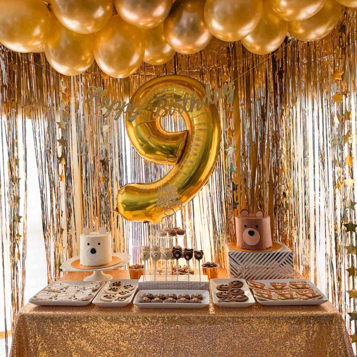 Teddy Bear Birthday Party Dessert Table