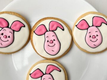piglet's face cookies