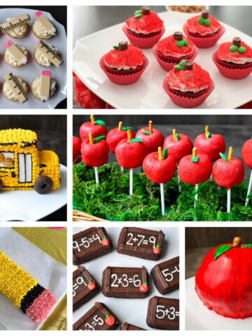 Back to School treats collage