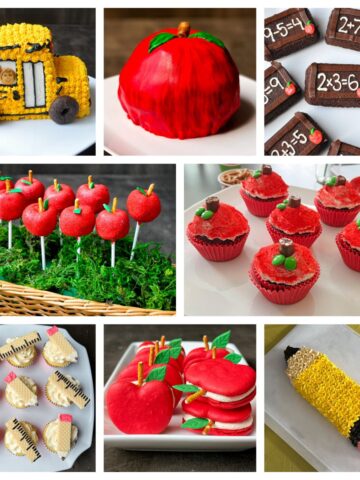 Back to School treats collage