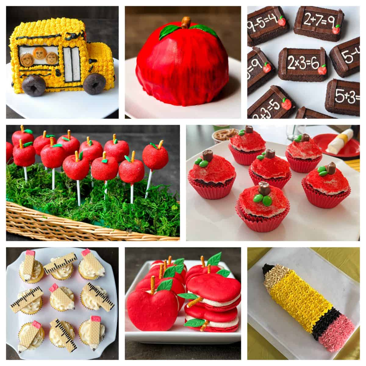 Back to School treats collage