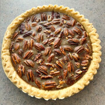 pecan pie before baking