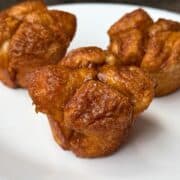 Monkey Bread Muffins on a white plate