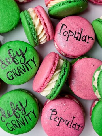 Nut Free Wicked Macarons on a white plate