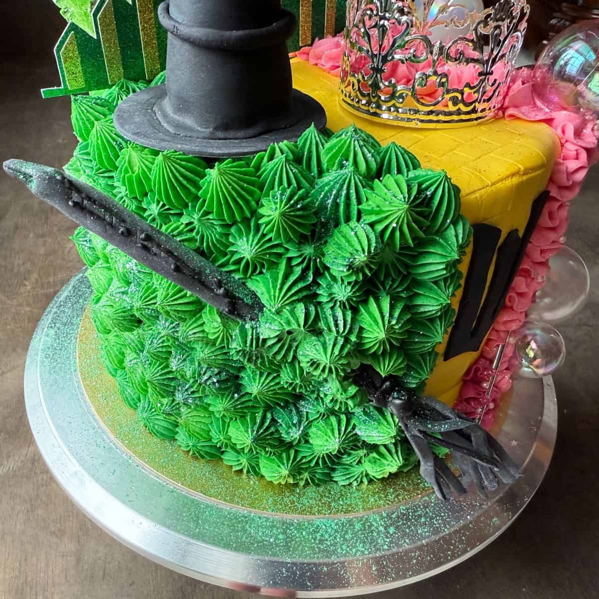 the green side of a Wicked Cake