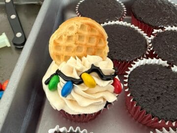 an assembled Stranger Things Cupcake