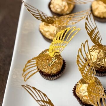 Easy Golden Snitch Candies