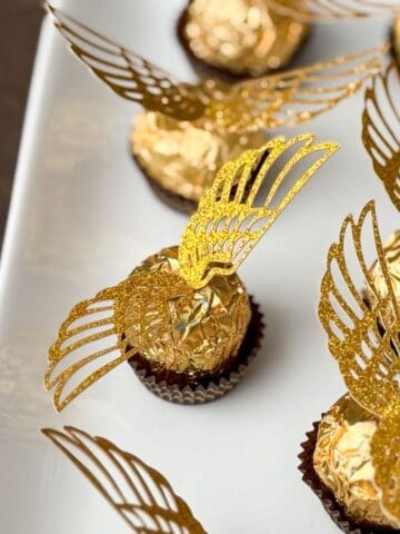 Easy Golden Snitch Candies