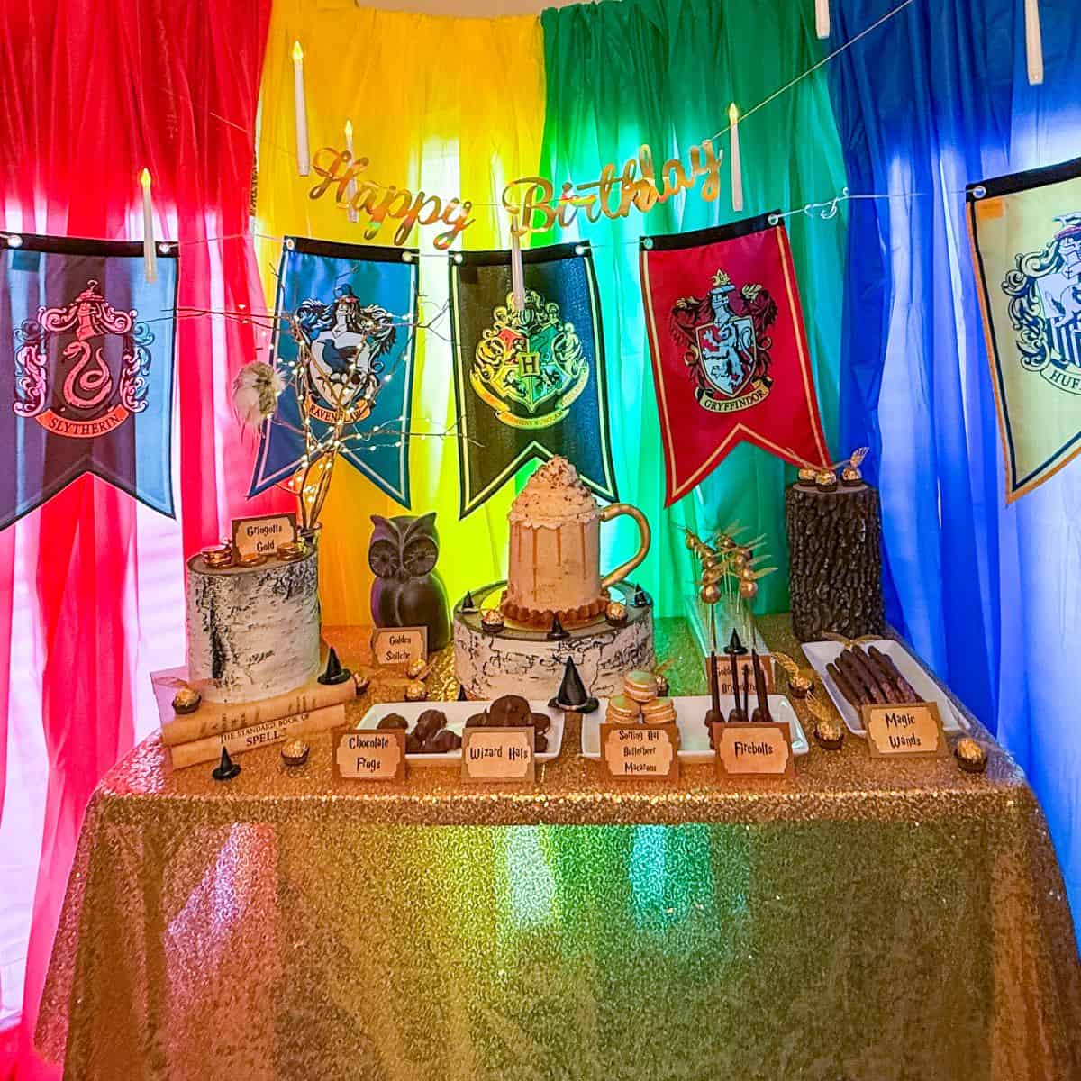 Harry Potter Birthday Party Dessert Table