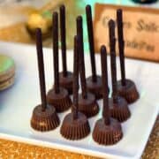Harry Potter Firebolts Candies on a white plate